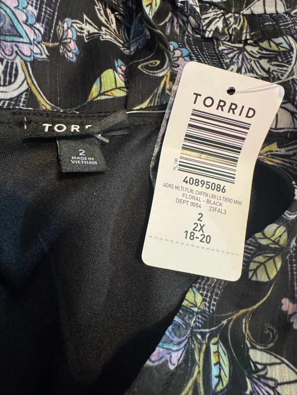 Torrid Mini Lurex Chiffon Tiered Dress - Picture 9 of 10